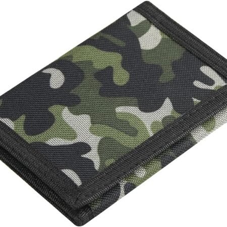 Camouflage Kids Wallet with Zipper Coin Pocket - Tri-Fold Wallet for Boys & Girls Ages 4