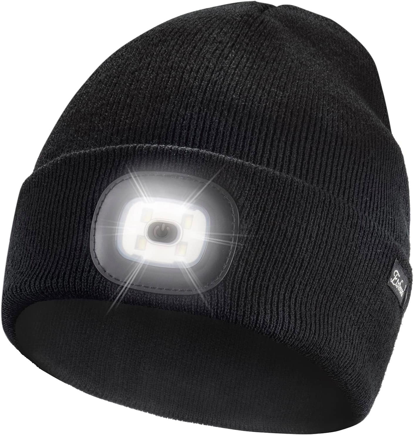 USB Rechargeable Beanie with Light for Men and Women