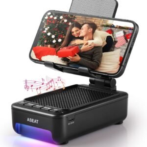 Cell Phone Stand with Bluetooth Speaker and LED Color