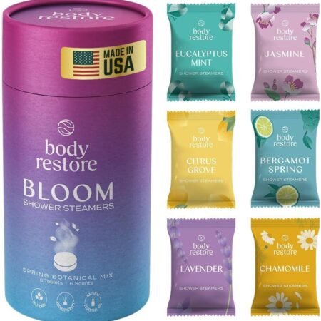 Body Restore Aromatherapy Shower Steamers 6-Pack for Relaxation and Self-Care