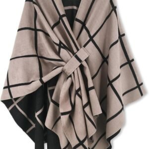 Moss Rose Women's Shawl Wrap Poncho Ruana Cape with Open Front Cardigan for Cozy Fall & Winter...
