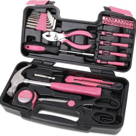 39-Piece Household Tool Set with Storage Toolbox