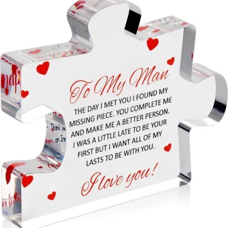 Engraved Acrylic Block Puzzle for Him
