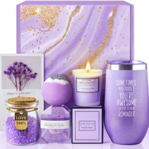 Lavender Spa Gift Basket Set for Women