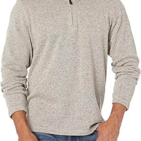 Wrangler Authentics Men's Long Sleeve Fleece Quarter